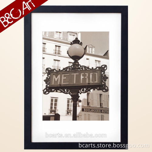 Handmade elegant street filigree iron sign wall art decoration painting
